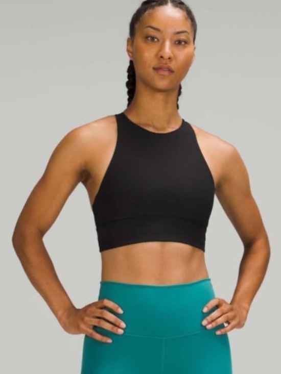 lululemon athletica Other - Lululemon Energy Bra High Neck Long Line Rib *Medium Support, B–D Cup (Size 8)
